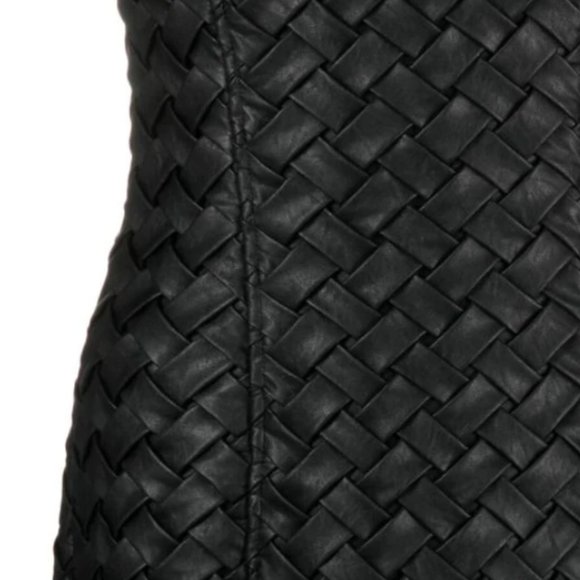 ROTATE | Interwoven, Vegan Leather, Strapless, Minidress - Picture 5 of 16